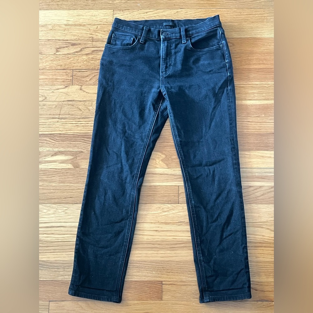 Uniqlo Black Denim Straight Jeans